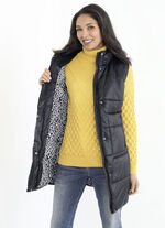 Functioneel lang vest met 2-wegritssluiting 