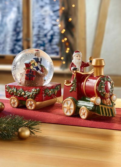 Porseleinen sneeuwboltrein van Villeroy &amp; Boch 