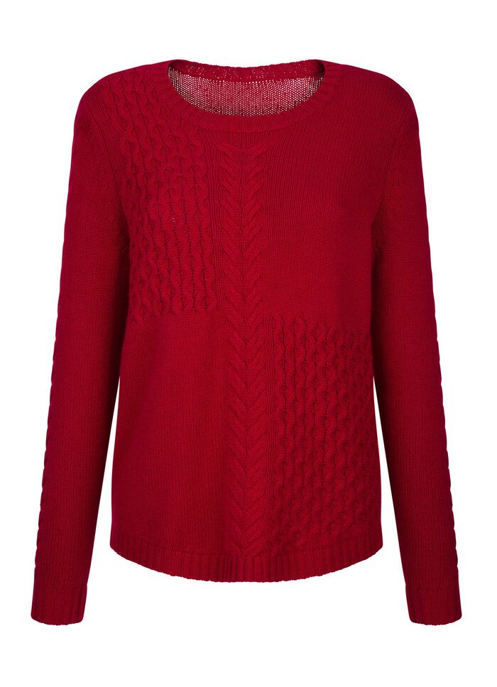 Trui met scheerwol- en kasjmiergehalte 