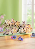 Verlichte houten decoratie 