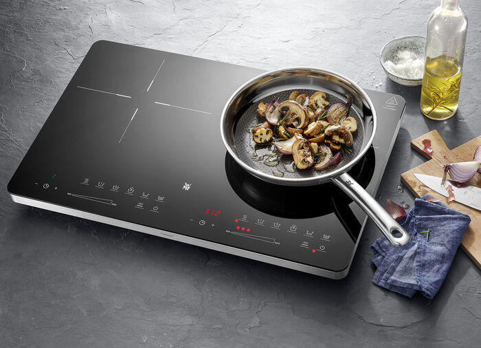 WMF inductiekookplaat voor veilig en energiebesparend koken ZWART