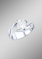Handgemaakte solitaire ring met diamant 