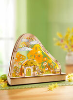 Lentetuinlichtboog van hout 