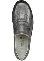 Waldl&auml;ufer, comfortabele damespantoffels, breedte H, met uitneembaar voetbed OUDZILVER