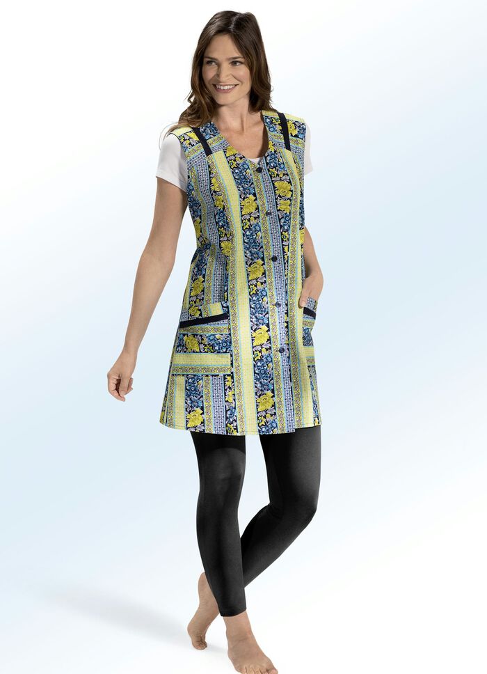 Tuniek met bies in contrasterende kleur 