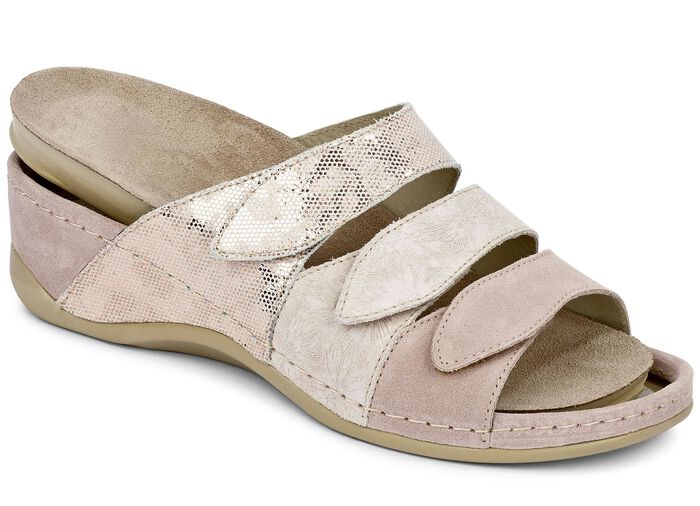 Mubb, comfortabele damesmuiltjes, breedte H, met uitneembaar voetbed 