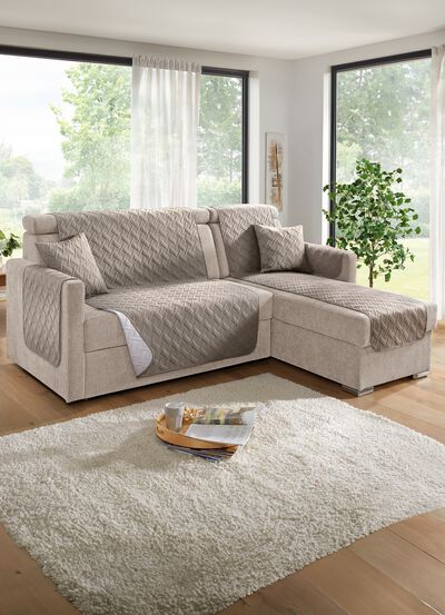 Beschermers voor fauteuils, banken en armleuningen met diamantstiksel 