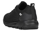 Rieker sneakers met elastische decoratieve vetersluiting ZWART