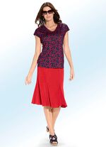 Shirt met wijd gesneden schouders 