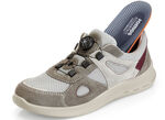Sneakers met praktische snelsluiting GRIJS-BORDEAUX