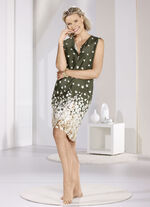 Knielange Laurina nachtjurk met bloemenprint 