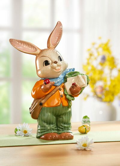 Konijn gemaakt van hoogwaardig fijn steengoed 