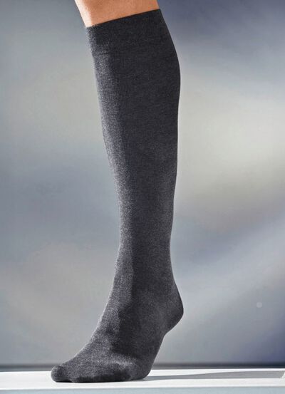 Vier stuks kniekousen, effen 