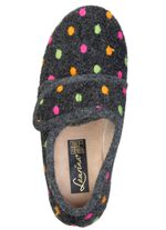 Laurina, klassieke damesslippers met klittenbandsluiting 