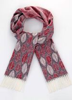 Sjaal met bladmotief 