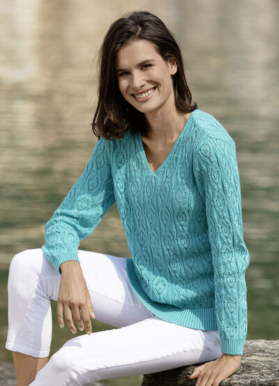 Trui in een mix van patronen 