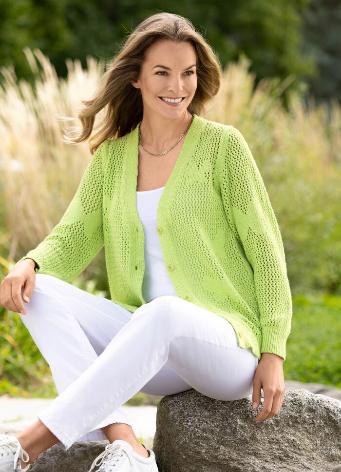 Cardigan met vlindermotief 