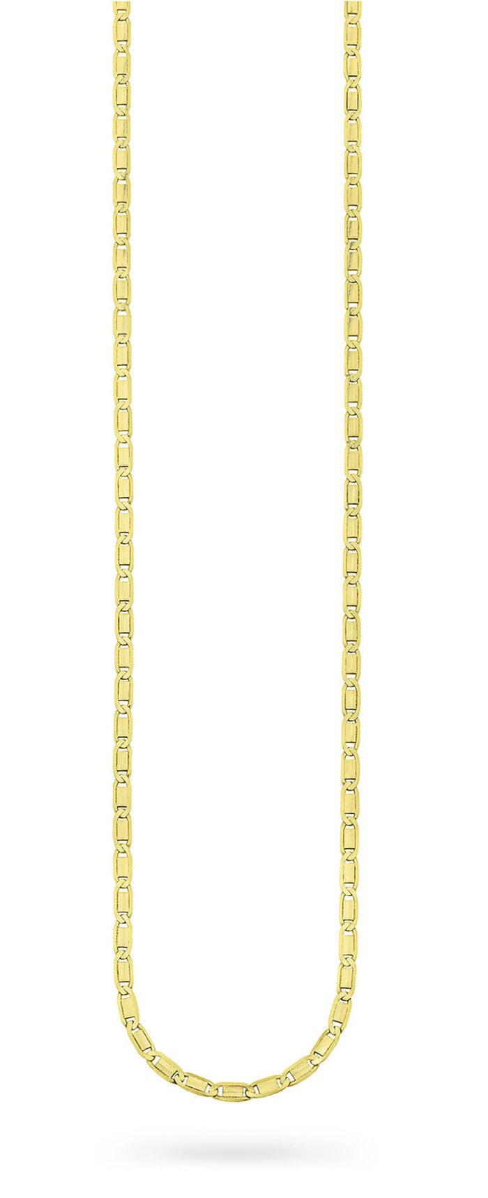 Massieve plaatketting, gediamanteerd 