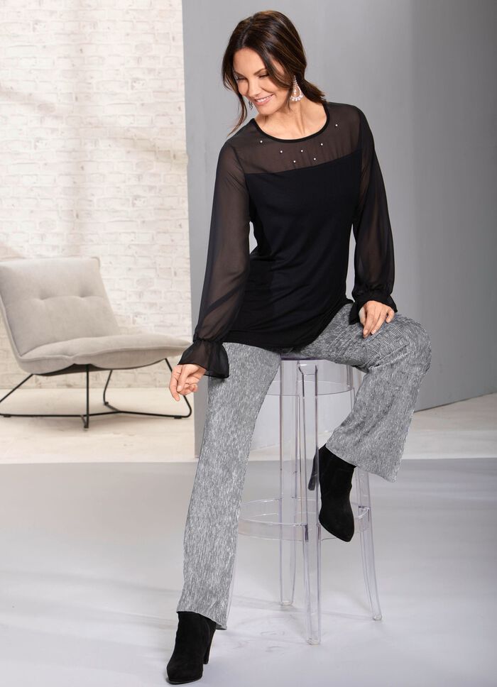 Elegante glinsterende broek 