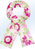 Sjaal met fantasiebloesem 