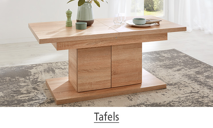 Tafels voor woonkamer en eetkamer