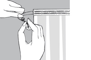 In eenvoudige stappen naar kant-en-klare gordijnen