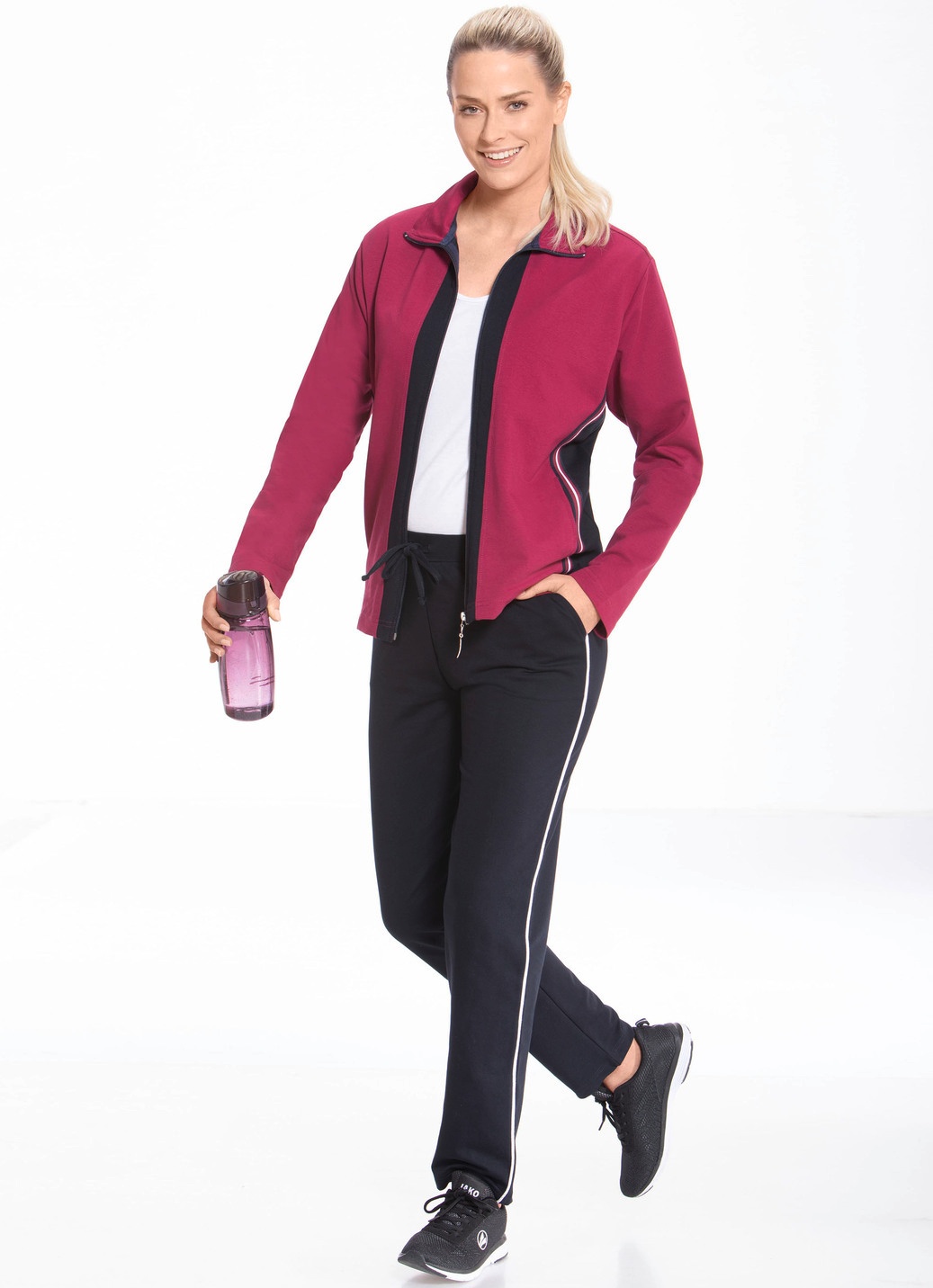 TwoDay dames flared broek ikat print zwart wit online bestellen
